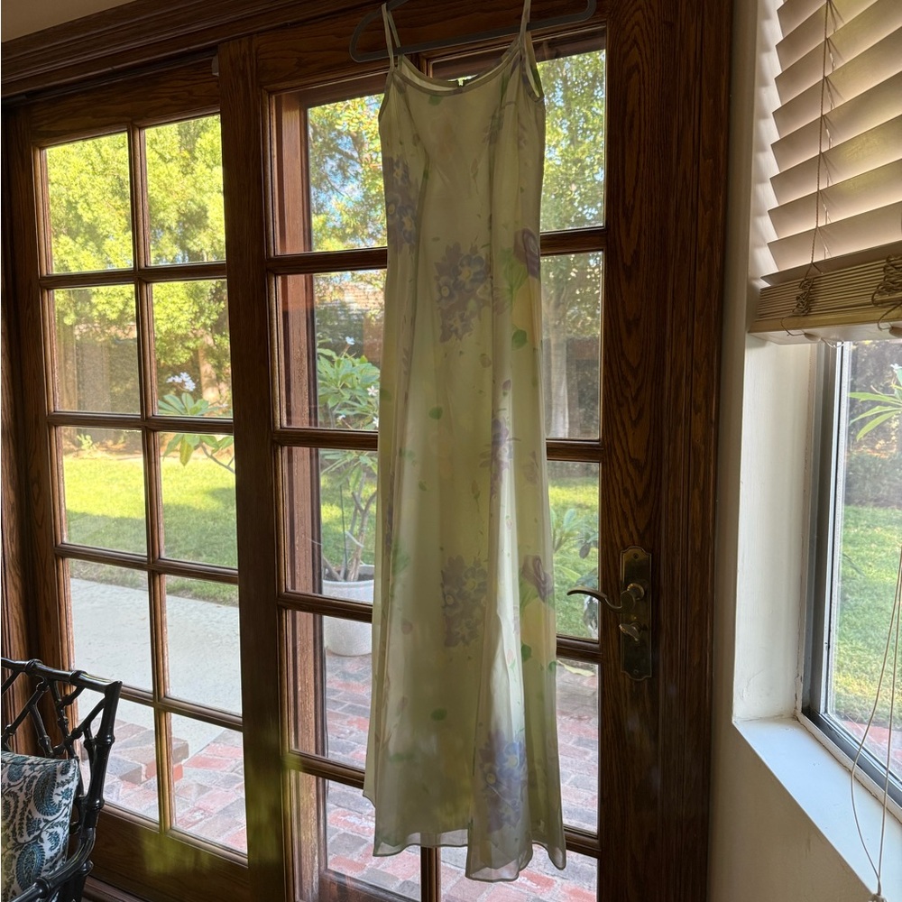 Floral Spaghetti Strap Maxi Dress